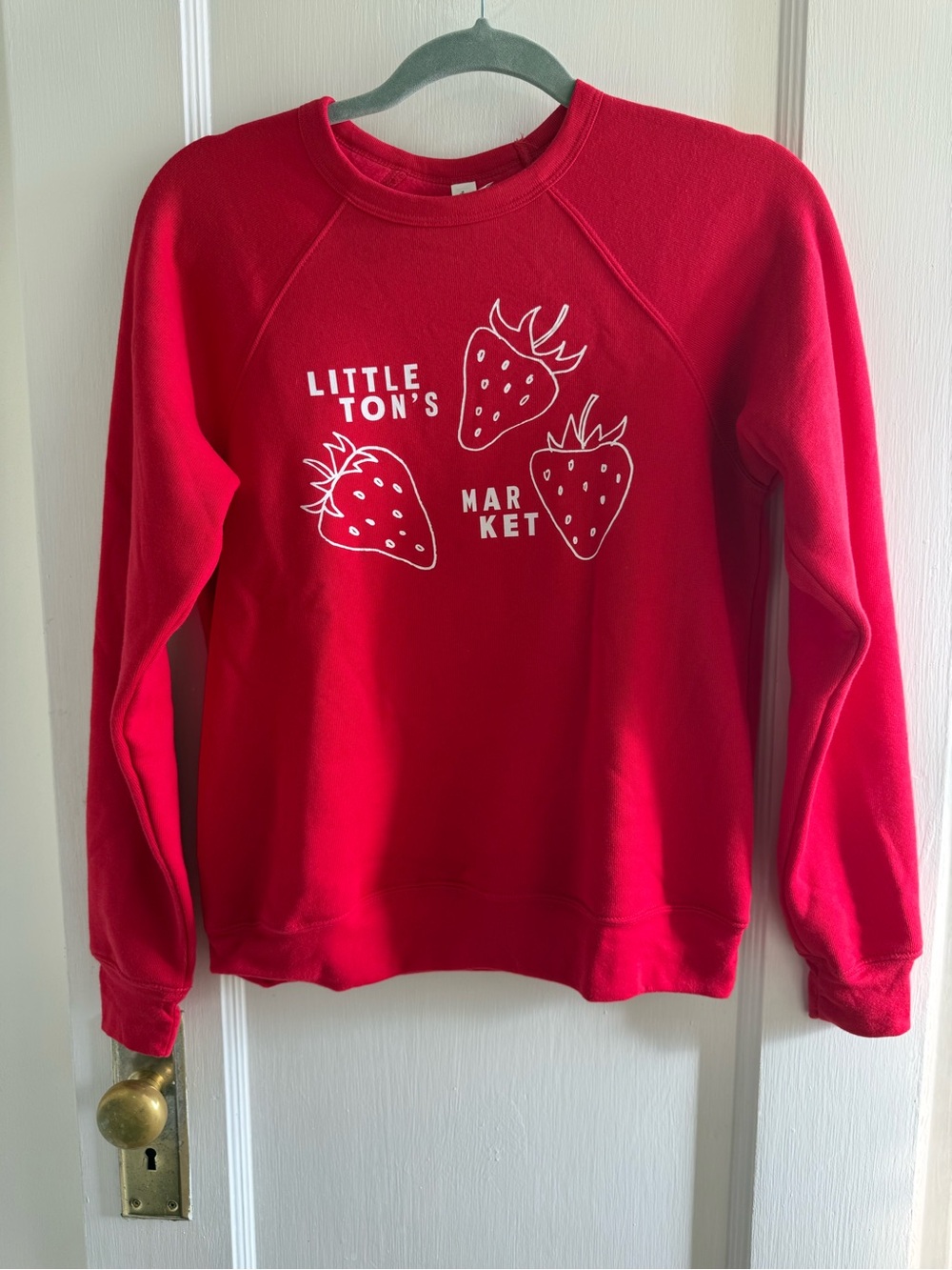 Littleton’s Market Red Strawberry Graphic Sweatshirt
